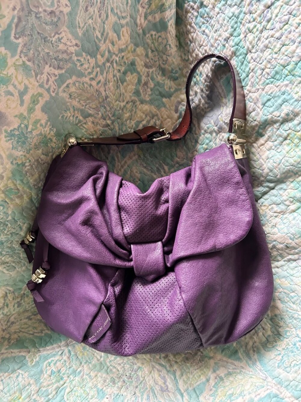 Marc by Marc Jacobs Purple Leather Hobo Shiulder Bag